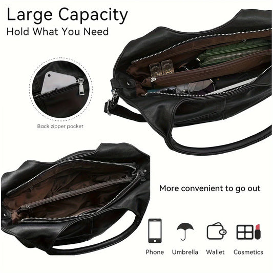 Sac à bandoulière élégant en cuir véritable pour femme